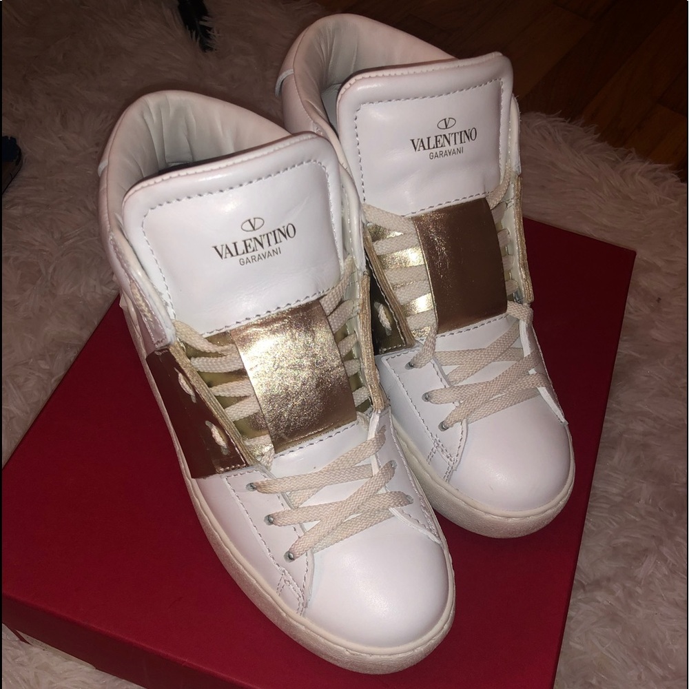AUTHENTIC Valentino high top rockstud shoes
